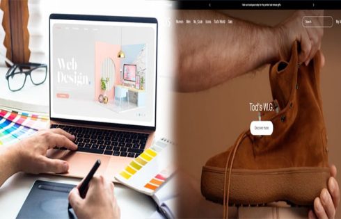Web design examples from famous designers