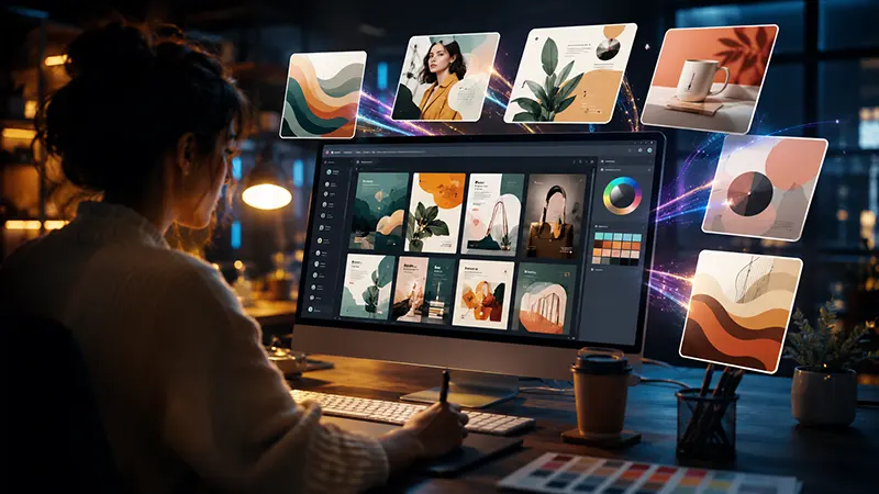 Using Online AI Graphic Design Generators to Build Custom Social Media Brand Templates